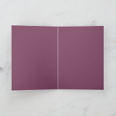 Mauve Kleur Feestdagen Kaart (Binnen)
