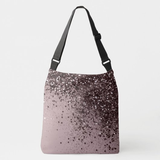 Mauve Lady Glitter #4 (Faux Glitter) Crossbody Tas (Voorkant)