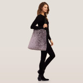 Mauve Lady Glitter #4 (Faux Glitter) Crossbody Tas (Op model)