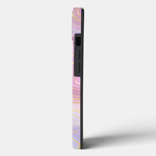 Mauve Lavender Gold Specialized Marble Strata Case-Mate iPhone Case (Achterkant / Links)