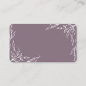 Mauve Leaf Motif Thanksgiving flat Plaatskaartje (Voorkant)