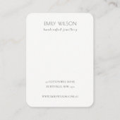 Mauve Lila Agate Earthy Ketting Display Visitekaartje (Achterkant)