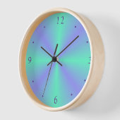 Mauve/Lime Green>wandklok (Hoek)