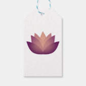 Mauve Lotus Flower Cadeaulabel (Voorkant)