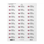 Mauve Lotus Flower Etiket (Full Sheet)
