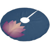 Mauve Lotus Flower Kerstboom Rok (Gekanteld)