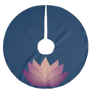 Mauve Lotus Flower Kerstboom Rok