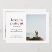 Mauve Love is Patiënt, maar we zijn niet in opkoms Aankondiging (Voorkant / Achterkant)