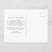 Mauve Love is Patiënt, maar we zijn niet in opkoms Aankondigingskaart (Achterkant)