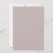 Mauve Maroon Pioen Huwelijk Kaart (Achterkant)