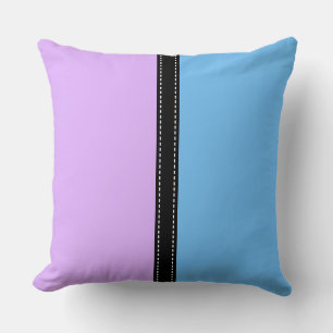 Mauve & Maya Blue Solid Color Background Kussen