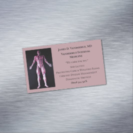 Mauve Menselijk Lichaam Interne Geneeskunde Arts M Magnetisch Visitekaartje