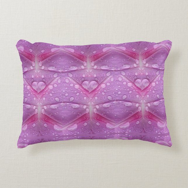 Mauve met roze accent kussen (Voorkant)