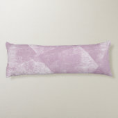 Mauve minimale geometrische inkttextuur lichaamskussen (Achterkant)