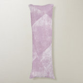 Mauve minimale geometrische inkttextuur lichaamskussen (Voorkant Verticaal)