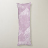 Mauve minimale geometrische inkttextuur lichaamskussen (Achterkant (Verticaal))