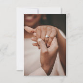 Mauve Minimalist Bewaar de datum Kaart (Achterkant)