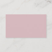  Mauve Minimalist Calligraphy Cadeau Registry Informatiekaartje (Achterkant)