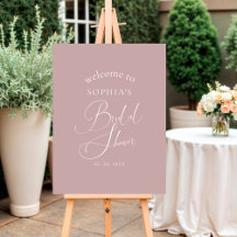 Mauve Minimalistische Elegante Bruiloft Feestelijk