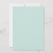 Mauve Mint Roze Bruiloft Kaart (Achterkant)