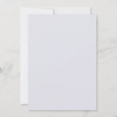 Mauve Mintige Blad Bruiloft Kaart (Achterkant)