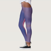 “Mauve Mirage Flow”  –  Abstract Pink Blue Peach Leggings (Links)