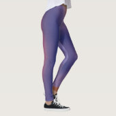 “Mauve Mirage Flow”  –  Abstract Pink Blue Peach Leggings (Rechts)