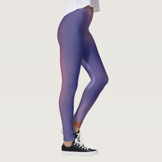 “Mauve Mirage Flow”  –  Abstract Pink Blue Peach Leggings (Rechts)