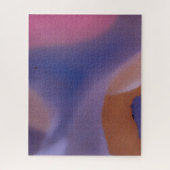 “Mauve Mirage Flow” – Abstract Roze Blauw Perzik Legpuzzel (Verticaal)