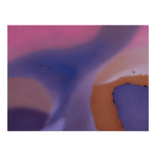 “Mauve Mirage Flow”  –  Abstract Roze Blauw Perzik Perfect Poster