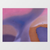 “Mauve Mirage Flow” – Abstract Roze Blauw Perzik Raamsticker (Vel)