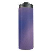 “Mauve Mirage Flow” – Abstract Roze Blauw Perzik Thermosbeker (Voorkant)