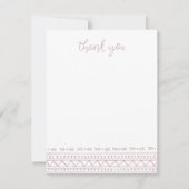 Mauve Modern Boho Hartelijk dank Notitiekaartje (Voorkant)