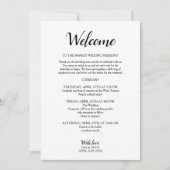 Mauve modern Wedding Weekend Itinerary Uitnodiging (Voorkant)