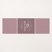 Mauve Monogram Beste Mam ooit Gepersonaliseerd Yog Yogamat (Voorkant (horizontaal))