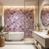 Mauve Mosaic Pattern Kitchen Bathroom Tegel Tegeltje