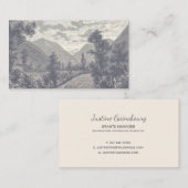 Mauve  Mountain Custom Visitekaartje v2 (Voorkant / Achterkant)