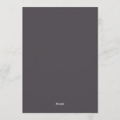 Mauve Nachtelijke Bloeiende Bruiloft Kaart (Achterkant)