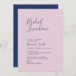 Mauve & Navy | Eenvoudige minimale bridale luis Kaart