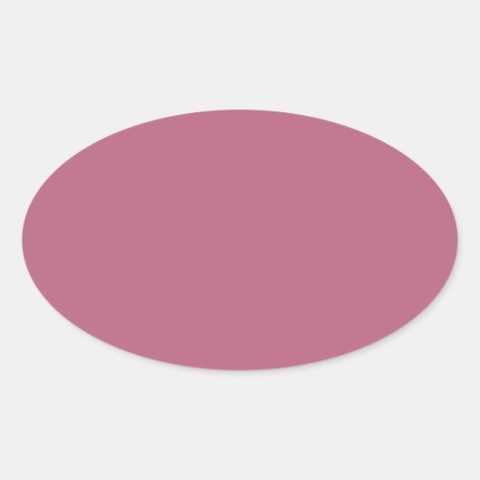 Mauve Oval Sticker (Voorkant)