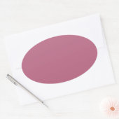 Mauve Oval Sticker (Envelop)