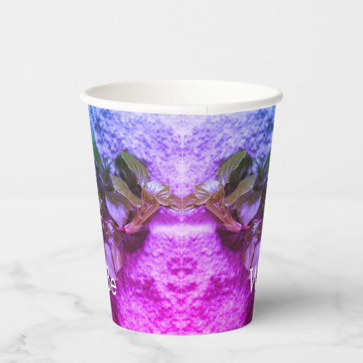 Mauve Paars en blauw Papieren Bekers (Rechts)