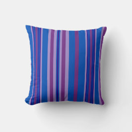 Mauve, Paars, marineblauw, deklaagstrips Kussen