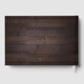 Mauve paars & mulberry florale bruiloft gastenboek (Achterkant)