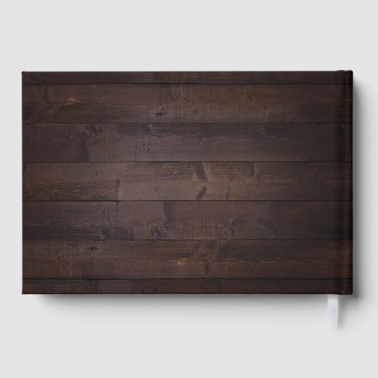 Mauve paars & mulberry florale bruiloft gastenboek (Achterkant)