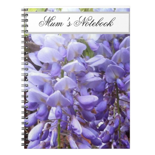 Mauve, Paars Notitieboek Wisteria (Voorkant)