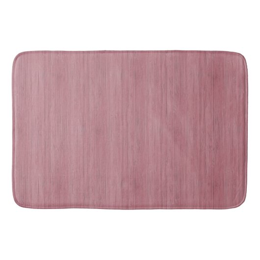 Mauve Paarse Bamboe Wood Grain Kijk Badmat (Voorkant)