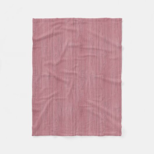 Mauve Paarse Bamboe Wood Grain Kijk Fleece Deken (Voorkant)