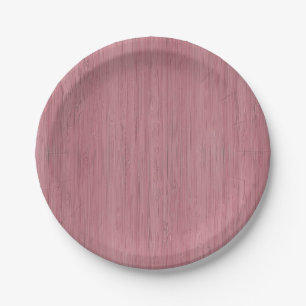 Mauve Paarse Bamboe Wood Grain Kijk Papieren Bordje