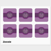 Mauve Paarse bruiloft gunst Stickers (Vel)